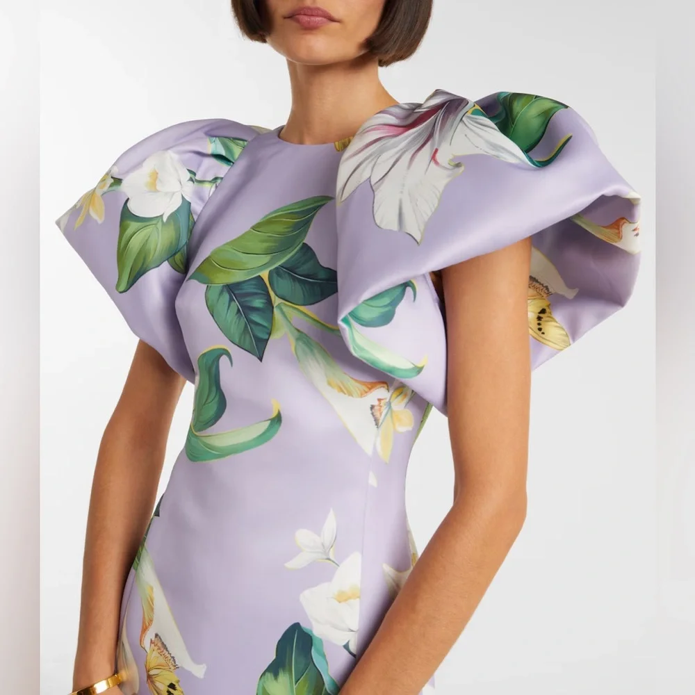 LEO LIN
Lucinda floral puff-sleeve maxi dress - Picture 5 of 9